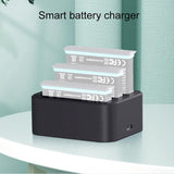 Tri-slot Fast Charger for Insta360 X3 / one X2 Batteries - Side View