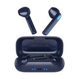 Touch Bluetooth Earphones with Charging Box & Indicator Light - Semi-in-ear - Black - Side View