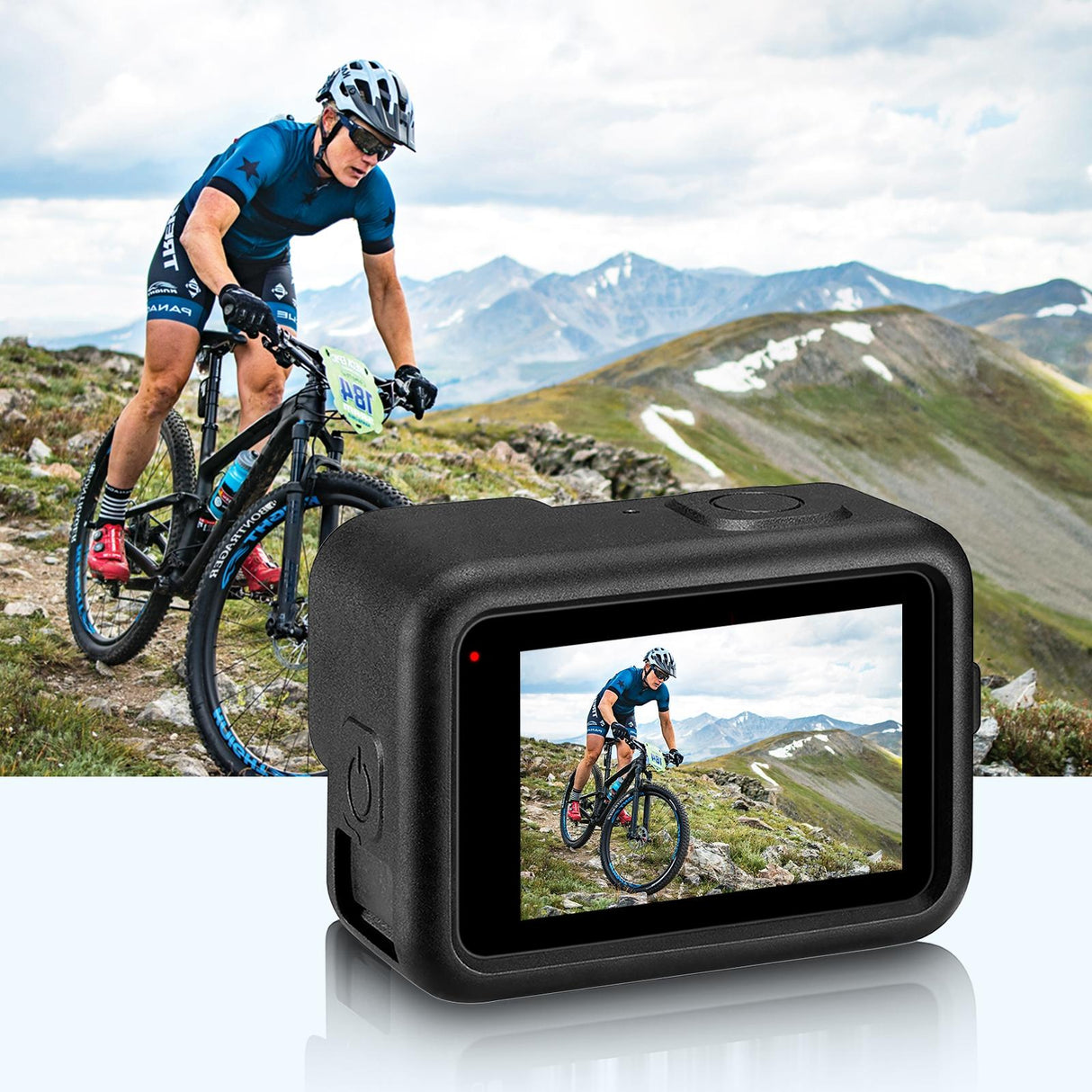Silicone Protective Case with Wrist Strap and Lens Cover for Gopro Hero12