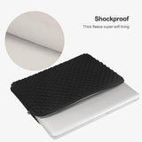 Textured Diamond Laptop Bag - Power - Black - 45-Degree Angle