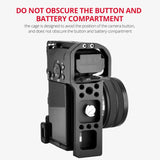 Video Camera Cage Stabilizer - Black for Sony Alpha 7C
