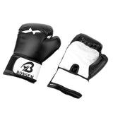 Adult Training Boxing Gloves - Black - Top-Down View
