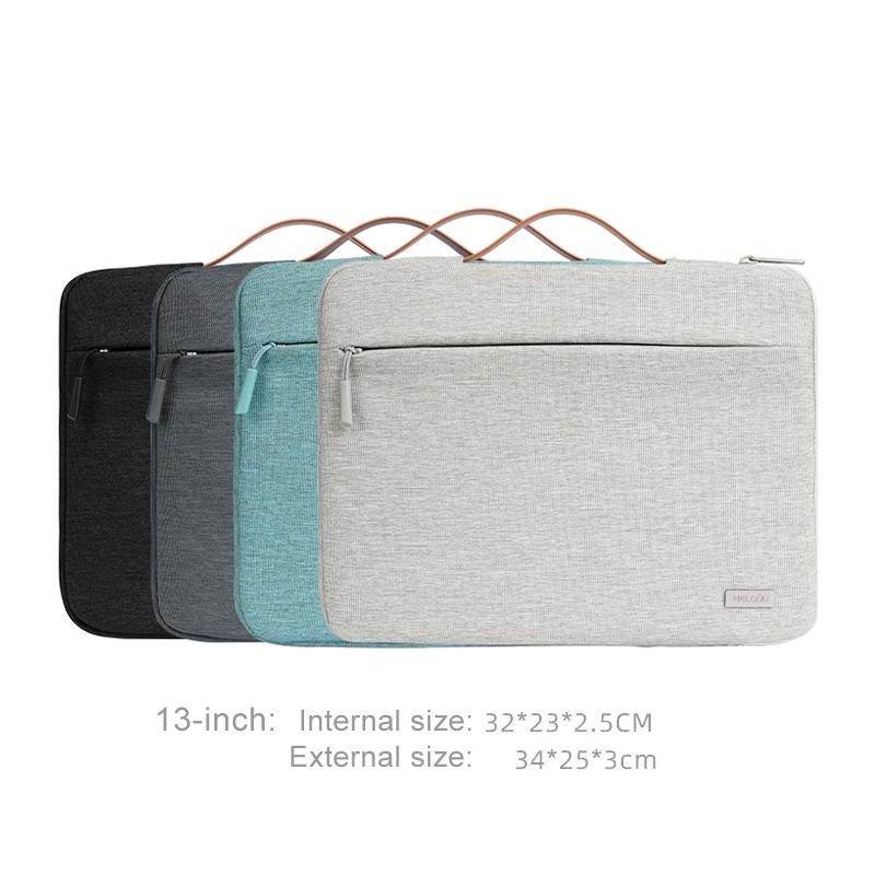 Waterproof Laptop Sleeve Bag With Zipper - Handheld - Black