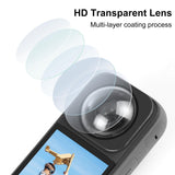 Optical Glass Lens Guard for Insta360 X3 - Protective Cover - 45-Degree Angle