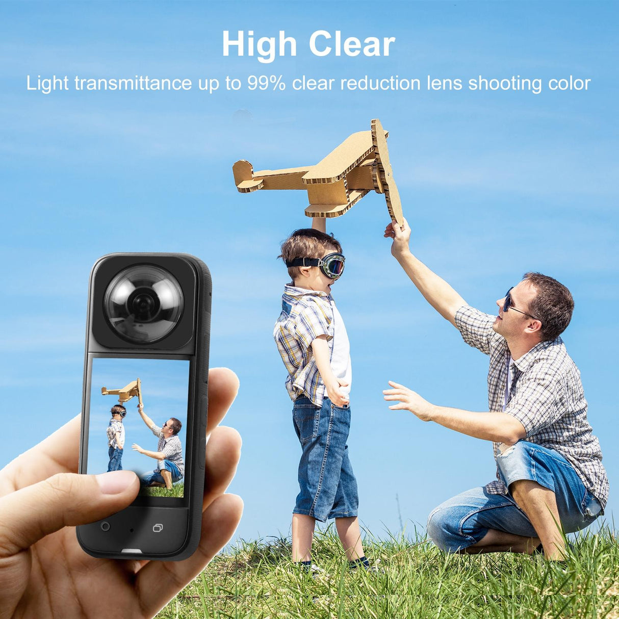 Optical Glass Lens Guard for Insta360 X3 - Protective Cover