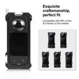 Optical Glass Lens Guard for Insta360 X3 - Protective Cover - Close-Up Angle