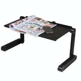 Adjustable Foldable Laptop Stand - Portable Aluminium Alloy - 360 Degree Rotation - 45-Degree Angle