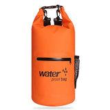 Waterproof Dual Shoulder Bag 20L Pvc Dry Sack For Outdoor Adventures - Black