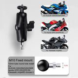 Universal Motorcycle Mount for Action Cameras with Tripod Adapter and Screw - 9cm - Low Angle