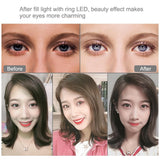 10.2 Led Ring Light with Tripod & Dual Phone Brackets - Usb Dimmable Dual Colour Temperature Selfie Remote - Black - Extra Image