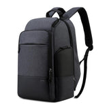 Large Capacity Waterproof Business Shoulder Bag With Usb Port - 37X21X47.5Cm In Black - Front View