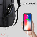 Large Capacity Waterproof Business Shoulder Bag With Usb Port - 37X21X47.5Cm In Black - 45-Degree Angle