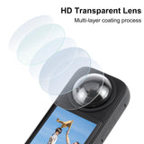 Optical Glass Lens Guard For Insta360 X3 - Protective Cover - Top-Down View