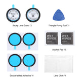 Optical Glass Lens Guard For Insta360 X3 - Protective Cover - Close-Up Angle
