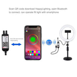 7.9 Rgbw Led Ring Light with Dual Colour Temperature and Phone Clamp