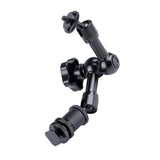 7 Articulating Magic Arm With Phone Clamp & Large Claws - Black - Top-Down View