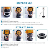 10.2 Dual-colour Led Ring Light with Usb Bluetooth Remote and Phone Holder - Black