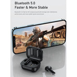 True Wireless Stereo Bluetooth 5.0 Earphones - T36 - Black - Top-Down View
