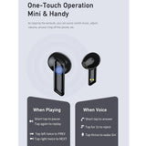 True Wireless Stereo Bluetooth 5.0 Earphones - T36 - Black