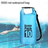 Waterproof Outdoor Dry Bag 2L Pvc Barrel Bag For Ultimate Protection - Black - Close-Up Angle