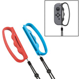 Boxing Joy-con Grip with Strap for Nintendo Switch - Black - Front View