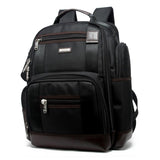 Large Capacity Multi-layer Laptop Backpack with Breathable Design - 15.6 Inch Black - 35x20x43cm - Side View