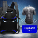 Large Capacity Multi-layer Laptop Backpack with Breathable Design - 15.6 Inch Black - 35x20x43cm - 45-Degree Angle