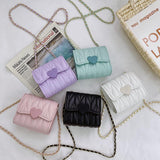 Princess Crossbody Bag For Kids - White - Side View