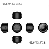 Small Wireless Security Camera With Night Vision - 1080P 5Ghz Remote - Matte Black - Low Angle