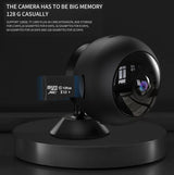 Small Wireless Security Camera With Night Vision - 1080P 5Ghz Remote - Matte Black - Extra Image
