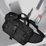 Waterproof Men Crossbody Waist Pack Gray