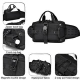 Waterproof Men Crossbody Waist Pack Gray