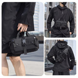 Waterproof Men Crossbody Waist Pack Gray