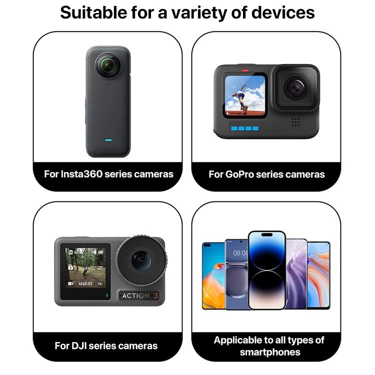Aluminum Extension Arm with Hollow Grip - 20cm - Red