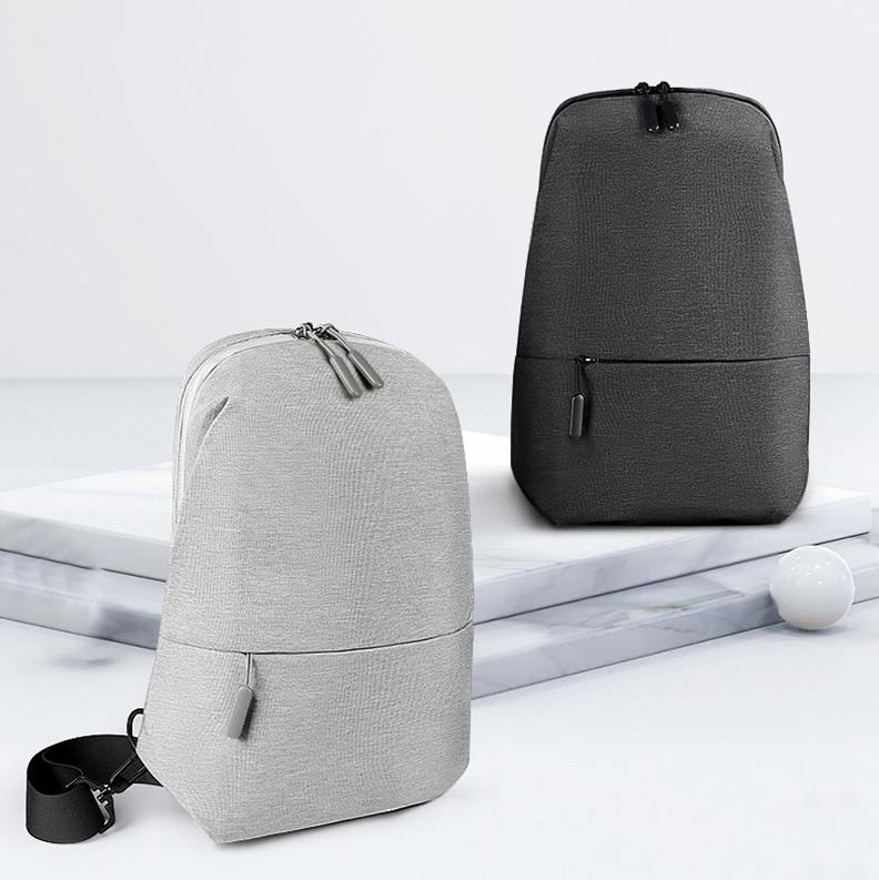 Adjustable Sports Chest Bag Lightweight & Versatile - Elegant Grey