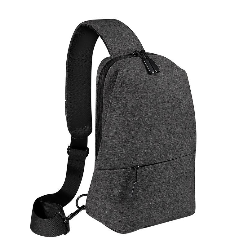 Adjustable Sports Chest Bag Lightweight & Versatile - Elegant Grey