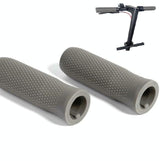 Non-slip Silicone Car Handles for Xiaomi Electric Scooter - Pair - Light Grey - Front View