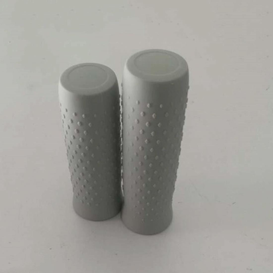 Non-slip Silicone Car Handles for Xiaomi Electric Scooter - Pair - Light Grey