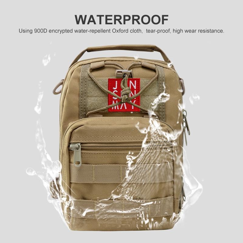 Waterproof Crossbody Chest Pack For Outdoor Sports Lightweight & Durable - Army Green