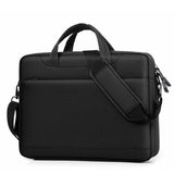 Portable Gaming Laptop Shoulder Bag - Crossbody Air Bag - Black - Front View