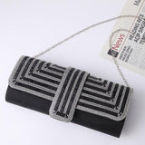 Black Shoulder Bag For Ladies Elegant Hand Messenger - Black - Top-Down View