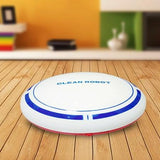Intelligent 2-in-1 Rechargeable Floor Sweeping Robot Vacuum - White - Low Angle