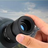 High-Definition Monocular Telescope For Bird Watching And Target Viewing - Black - Rear View