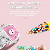 720P Hd Reversible Mini Digital Camera For Children - Cartoon Print - Green - Extra Image
