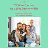 720P Hd Reversible Mini Digital Camera For Children - Cartoon Print - Green - Extra Image