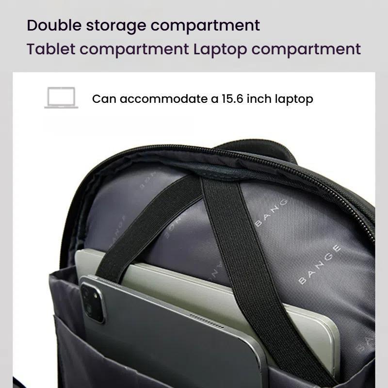Large Capacity Business Shoulder Bag For Men - Blue