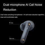 Wireless Active Noise-cancelling Earbuds for Music and Gaming - Grey - Extra Image