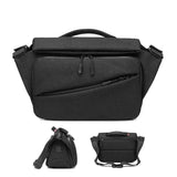 Waterproof Men Messenger Bag With Usb Charging Port Multifunctional Design - Black - Extra Image