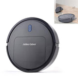 Smart Mini Sweeping Robot - Automatic Home Cleaning - Black - Low Angle