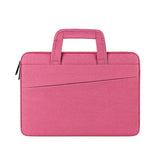 11.6-12.5 Inch Multi-Compartment Laptop Sleeve With Waterproof Storage - Pink - Front View
